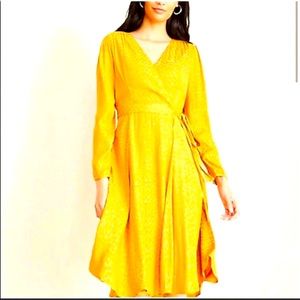 Ann Taylor - Yellow Wrap Dress